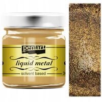 Farba metaliczna ZŁOTO ANTYCZNE Pentart płynna metal decoupage słoik 30ml