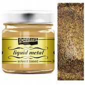 Farba metaliczna ZŁOTO ANTYCZNE Pentart płynna metal decoupage słoik 30ml