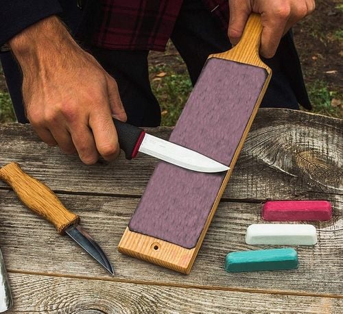 Pasek ze skóry bydlęcej Skórzana polerka do noży uniwersalna na Arena.pl