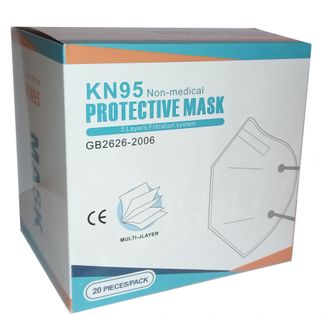 Maska KN95 FPP2 ochronna wielorazowa certyfikat CE opakowanie 10szt.