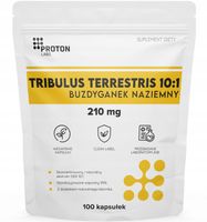 ProtonLabs TRIBULUS 10:1 Buzdyganek MAX 95% saponin LIBIDO testosteron 100k
