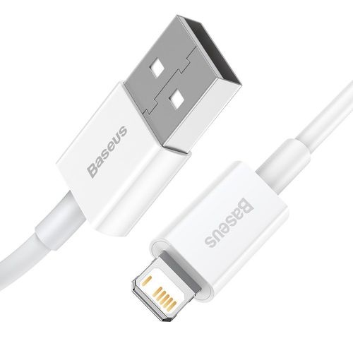 kabel przewód superior do iphone usb - lightning 1.5m - biały na Arena.pl