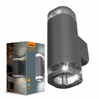 Lampa kinkiet Oprawa elewacyjna dwustronna szara