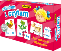 ADAMIGO 6618 UKŁADAM I CZYTAM - UKŁADANKA EDUKA