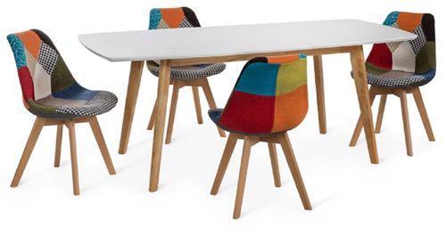 STÓŁ MAROCCO + 4X FIORD PATCHWORK!!! PRODUCENT !! na Arena.pl