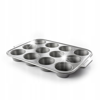 KitchenAid forma blaszka blacha do muffinek na 12szt ciasteczek stalowa