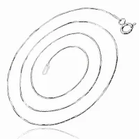 DELIKATNY RODOWANY SREBRNY ŁAŃCUSZEK LINKA CARDANO 0.5MM 42CM SREBRO 925