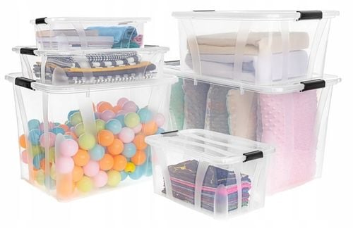 Pojemnik Pudełko Plastikowe 80L Master BOX Duże Przeźroczyste z na Arena.pl