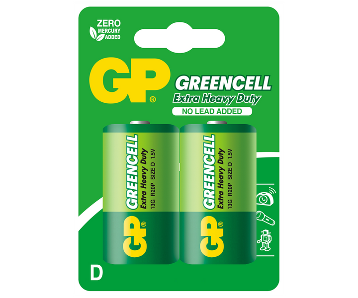 Bateria R20 GP GREENCELL  B2 zdjęcie 1
