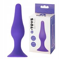 Korek analny na przyssawce. Silikonowy.