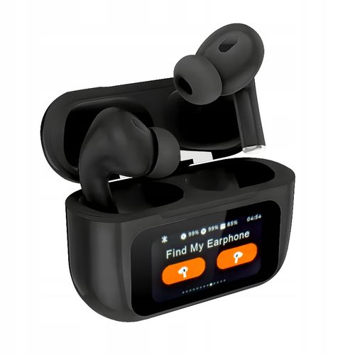 Słuchawki Bezprzewodowe Douszne Bluetooth ANC Redukcja Szumów LCD Buds na Arena.pl