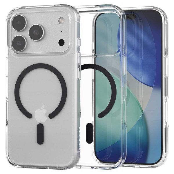 Spacecase Clear Mag Iphone 17 Pro Black zdjęcie 1