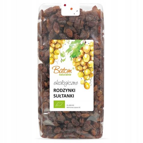 BIO RODZYNKI sułtanki BEZ DODATKU CUKRU 1 kg Batom na Arena.pl