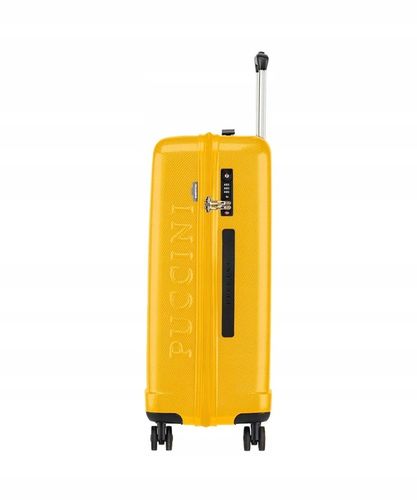 Walizka Średnia Podróżna Na Kółkach Policarbon PUCCINI Żółta PC029B 6C na Arena.pl