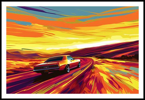 Plakat 86,4x56,8cm Pędź Przed Siebie na Arena.pl