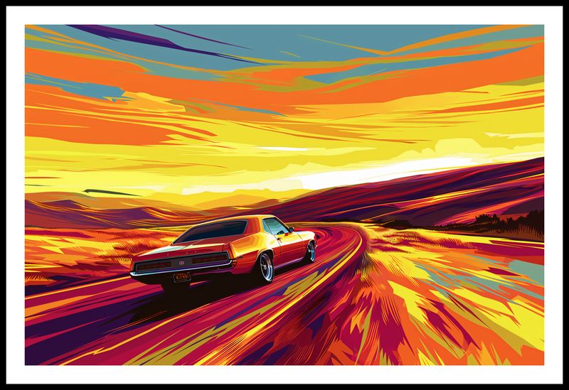 Plakat 86,4x56,8cm Pędź Przed Siebie zdjęcie 3