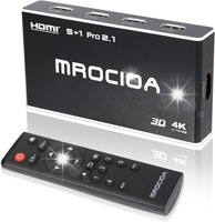 Przełącznik HDMI-SWITCH 4K 5 WEJŚĆ 1WYJŚCIE ARC PS5 XBOX PILOT