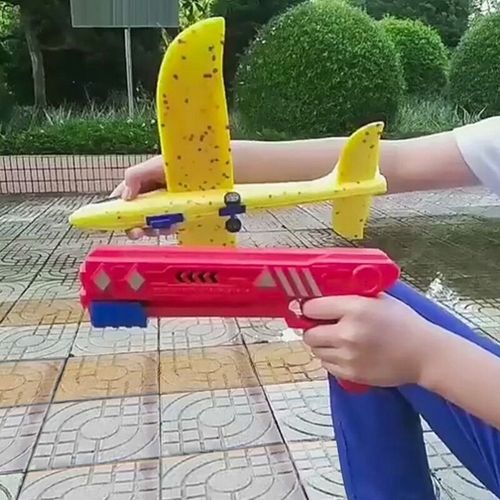 Samolot Styropianowy Wyrzutnia Duzy 35x32cm - Idealny prezent dla dzieci na Arena.pl