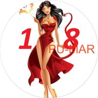 Opłatek na tort Urodziny 18 30 40 Diablica Kobieta Postać Sexy Whisky