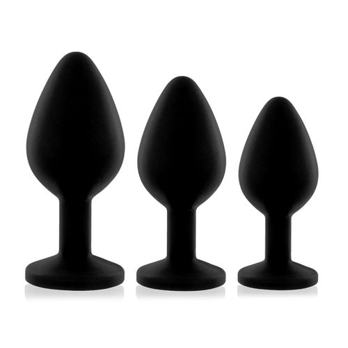 rianne s - booty plug set 3x black na Arena.pl