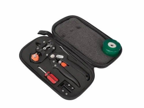 SEKATOR NOŻYCE DO SZCZEPIENIA DRZEW ROŚLIN KRZEWÓW WINOGRON ETUI + TAŚMA na Arena.pl