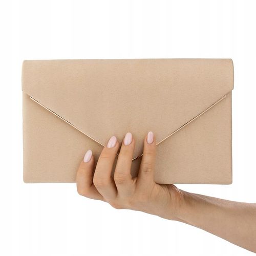 Alessio KOPERTÓWKA Zamszowa TOREBKA damska wizytowa WIECZOROWA na Arena.pl