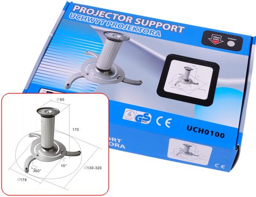 Uchwyt sufitowy Cabletech UCH0100 do projektorów na Arena.pl