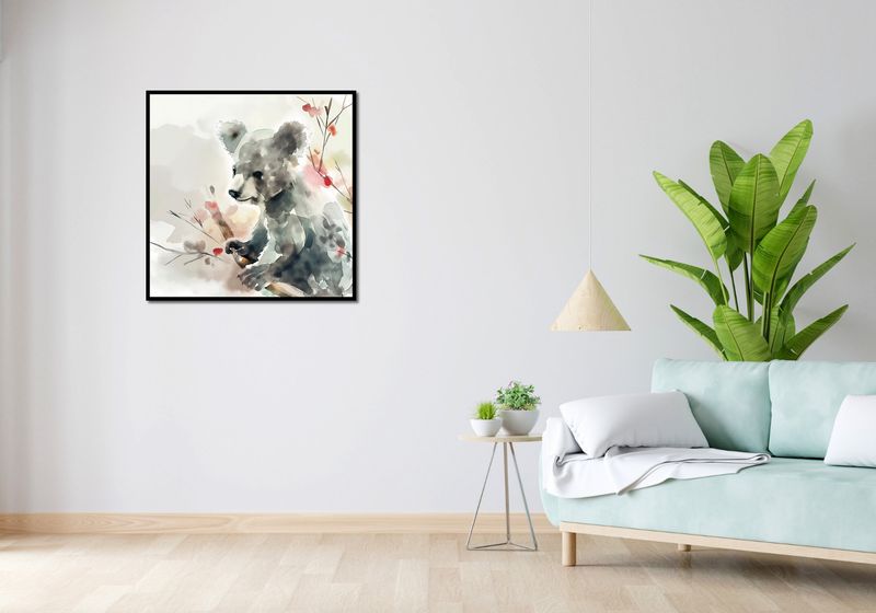Plakat 80x80cm Akwarelowa Koala zdjęcie 4
