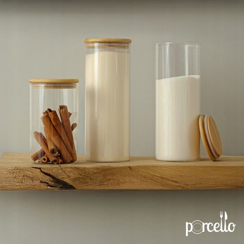 6 Pojemnik słoik szklany 1500ml kuchenny na produkty sypkie makaron żywność na Arena.pl