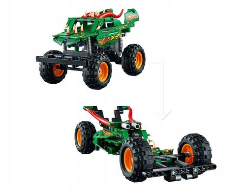 LEGO Technic Monster Jam Dragon Napęd PullBack 2w1 42149 na Arena.pl