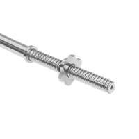 Gryf lekko łamany sztanga stalowy chrom gwintowany zaciski 120cm 25mm Rebel