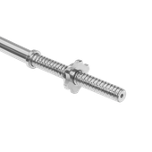Gryf lekko łamany sztanga stalowy chrom gwintowany zaciski 120cm 25mm Rebel
