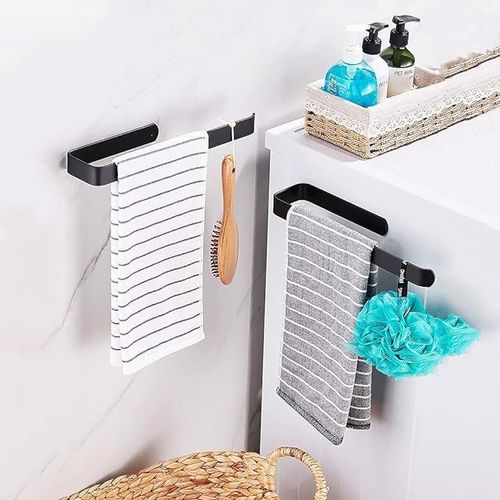 Wieszak uchwyt na ręczniki ścienny Czarny na Arena.pl