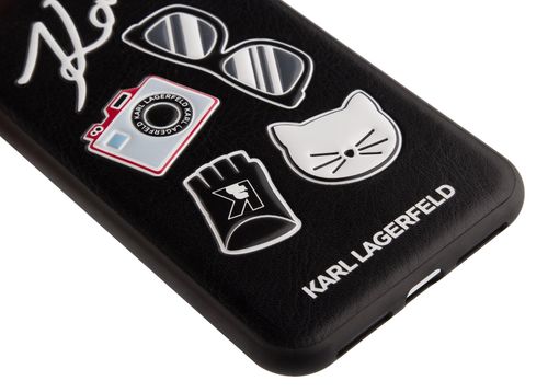 KARL LAGERFELD HARDCASE - iPhone XS Max - BLACK PINS na Arena.pl