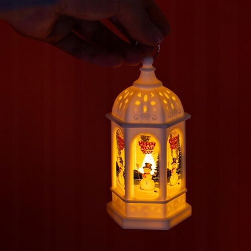 4x Świąteczna latarenka LED z kolorowym witrażem VERGIONIC lampion, latarni na Arena.pl