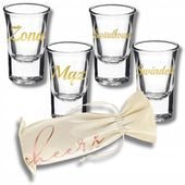 Zestaw Kieliszki oszukane Żona Mąż Świadkowa Świadek wesele ślub