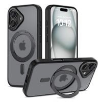 Etui Tech-Protect MagRing z Obr. 360° DO iPhone 16 Czarne MATTE