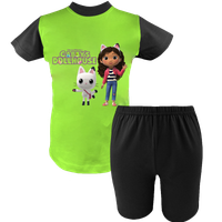 Krótka Piżama dziecięca - Koci Domek Gabi