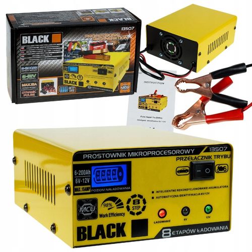 PROSTOWNIK 6V i 12V MIKROPROCESOROWY ŁADOWARKA DO AKUMULATORA NAPRAWA 15A na Arena.pl