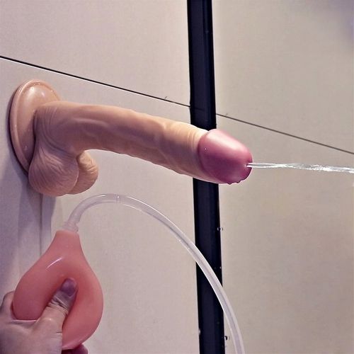 DILDO SQUIRTING Z WYTRYSKIEM 22CM +sztuczna sperma na Arena.pl