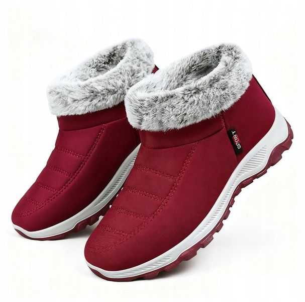 Moda lekkie ocieplane buty damska Sniegowce zimowe buty antypoślizgowy zdjęcie 2
