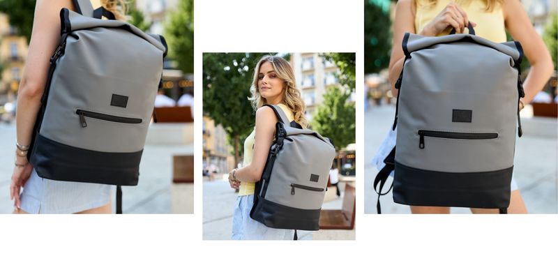 plecak miejski ptn berlin-9053 gray zdjęcie 7