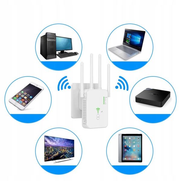 REPEATER WIFI WZMACNIACZ SYGNAŁU Dual Band 2,4Ghz/5Ghz AC1200 1200Mb/s zdjęcie 9