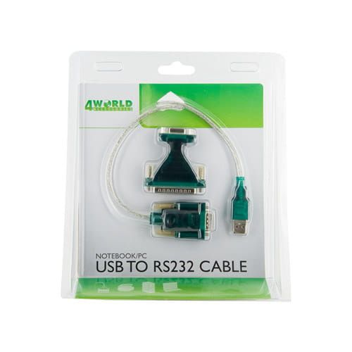 4world Adapter USB 2.0 do RS 232 DB9M DB25M - OEM na Arena.pl