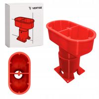 Podwójna puszka elektryczna do elewacji 200mm regulowana do styropianu