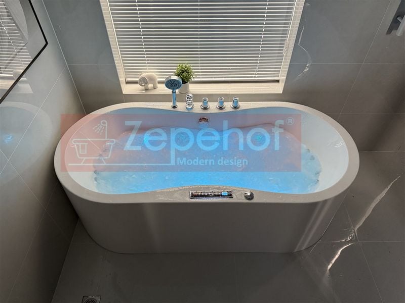 PIĘKNA OWALNA WANNA Z HYDROMASAŻEM 170X80 z 1 ODLEW GRZAŁKA zdjęcie 88