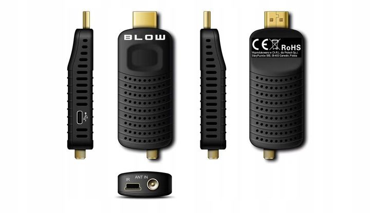 DEKODER TUNER TV DVB-T2 HEVC H.265 FULL HD MINI PILOT ANTENA 4x zdjęcie 9