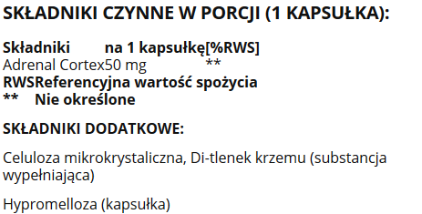 Thorne Research. Adrenal Cortex nadnercza 60 kaps na Arena.pl