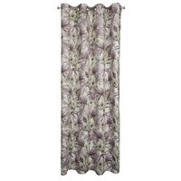 Zasłona na przelotkach z motywem kwiatowym TESSA 140X250 fioletowa