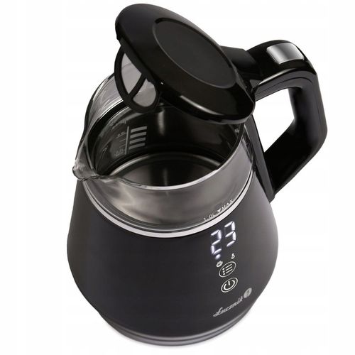 Mały czajnik elektryczny szklany pamięć regulacja WK-2503 Compact 1l 1100W na Arena.pl